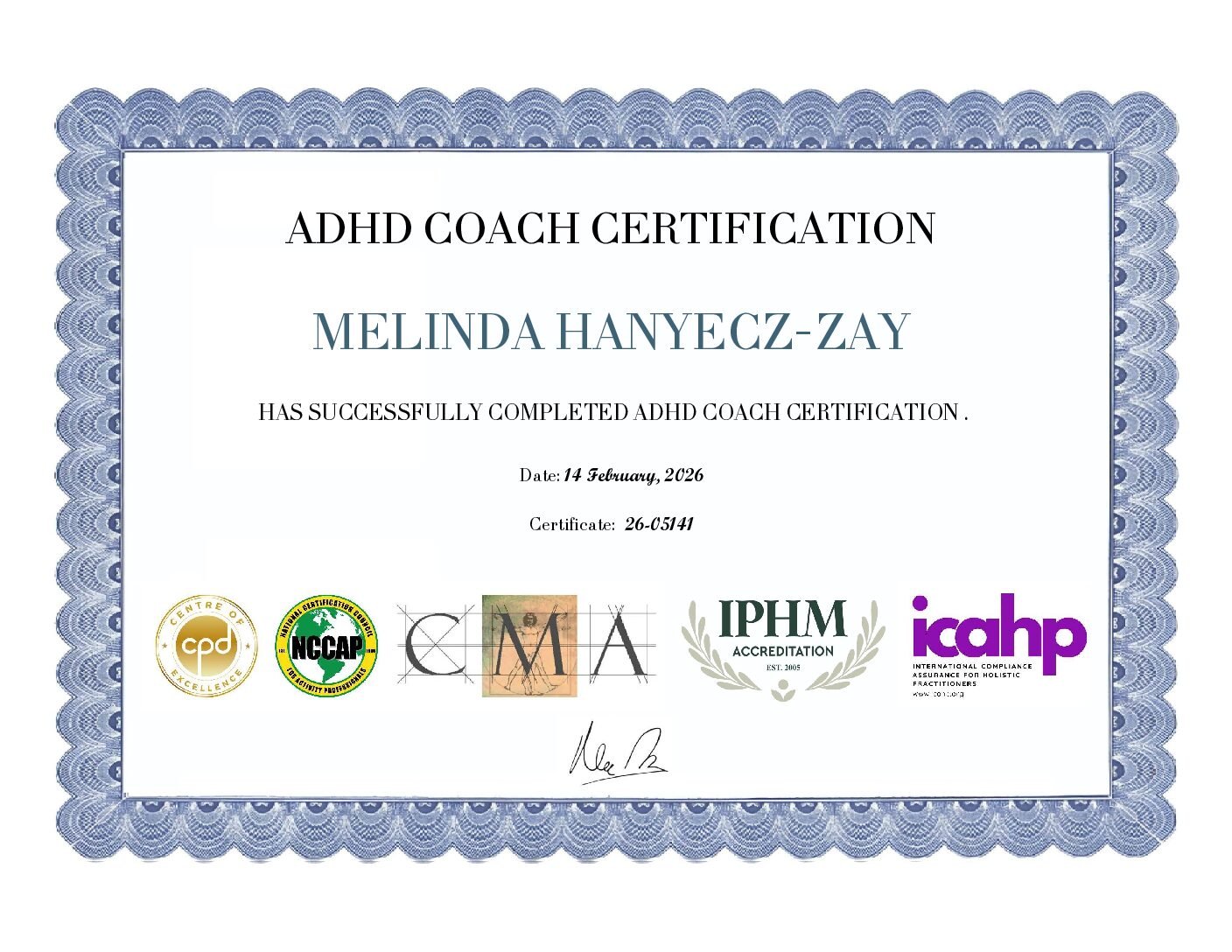 ADHD Coach Certificate