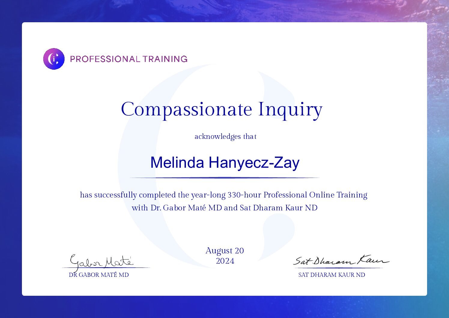 330 hours of Trauma-informed Training